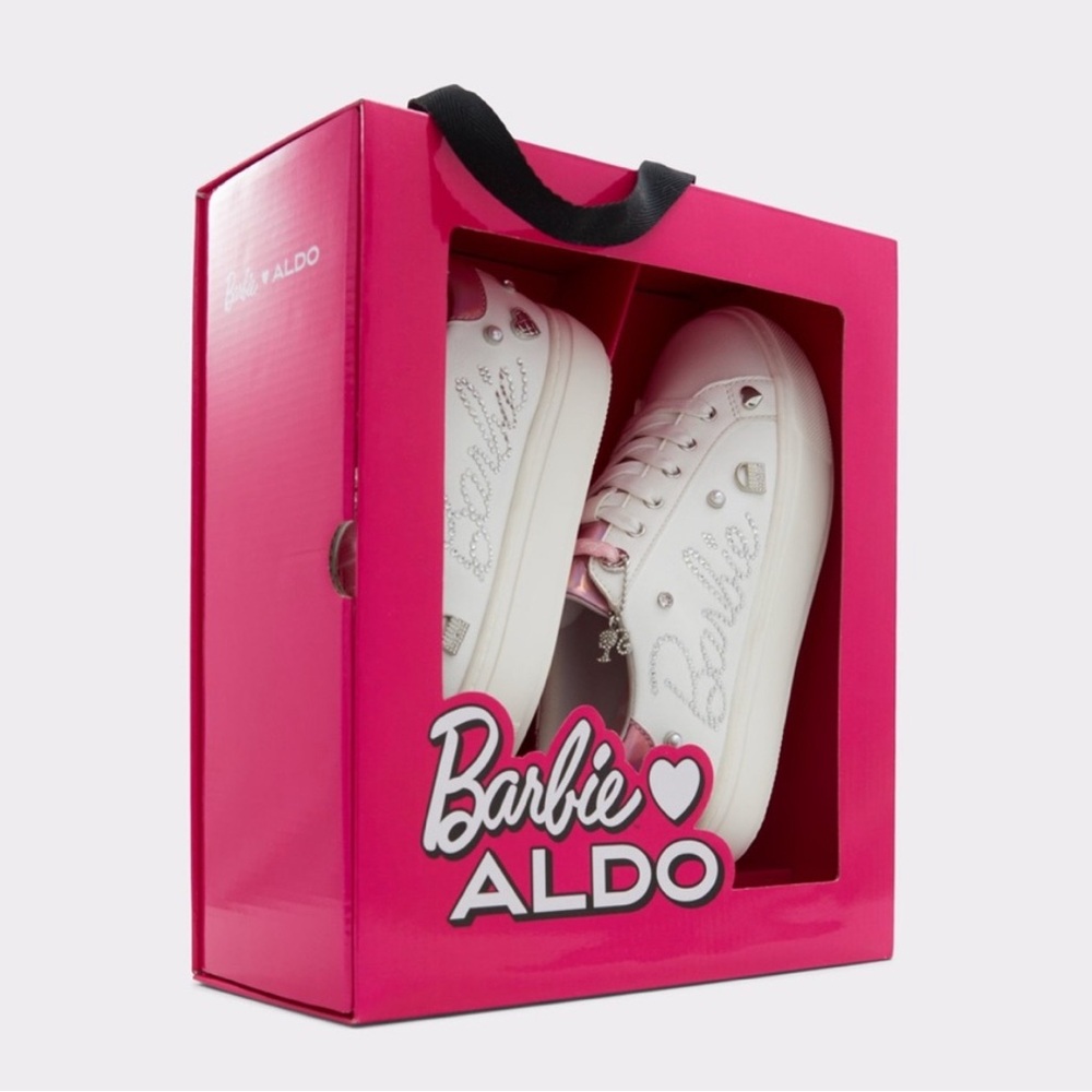 Aldo Pink Heart Sneakers